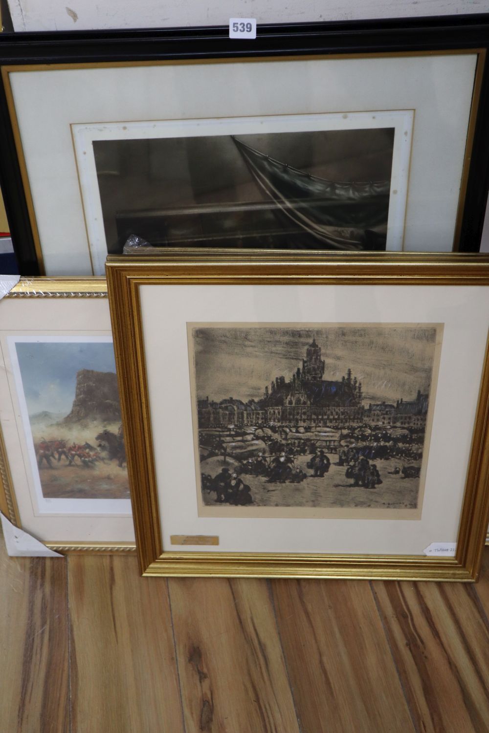 Alfons Blomme (1889-1979), a black and white print, Middelburg - 1950, 34 x 34cm